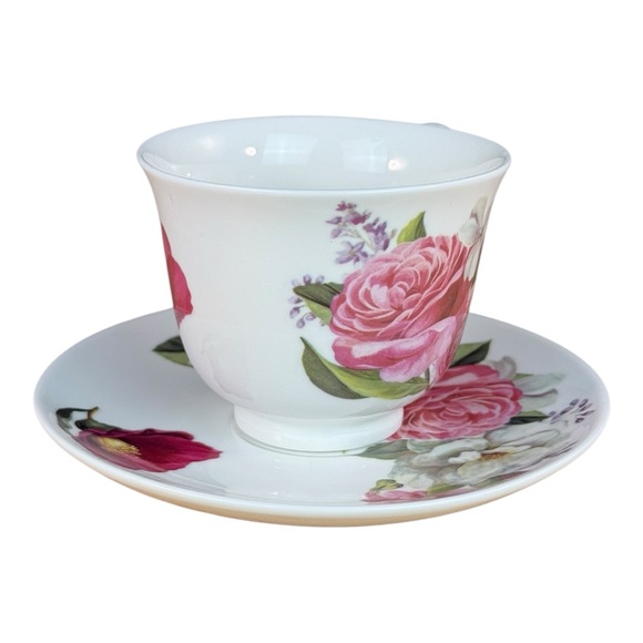 Summer River Floral Teacup & Saucer Gift Set with Box - Picture 1 of 12